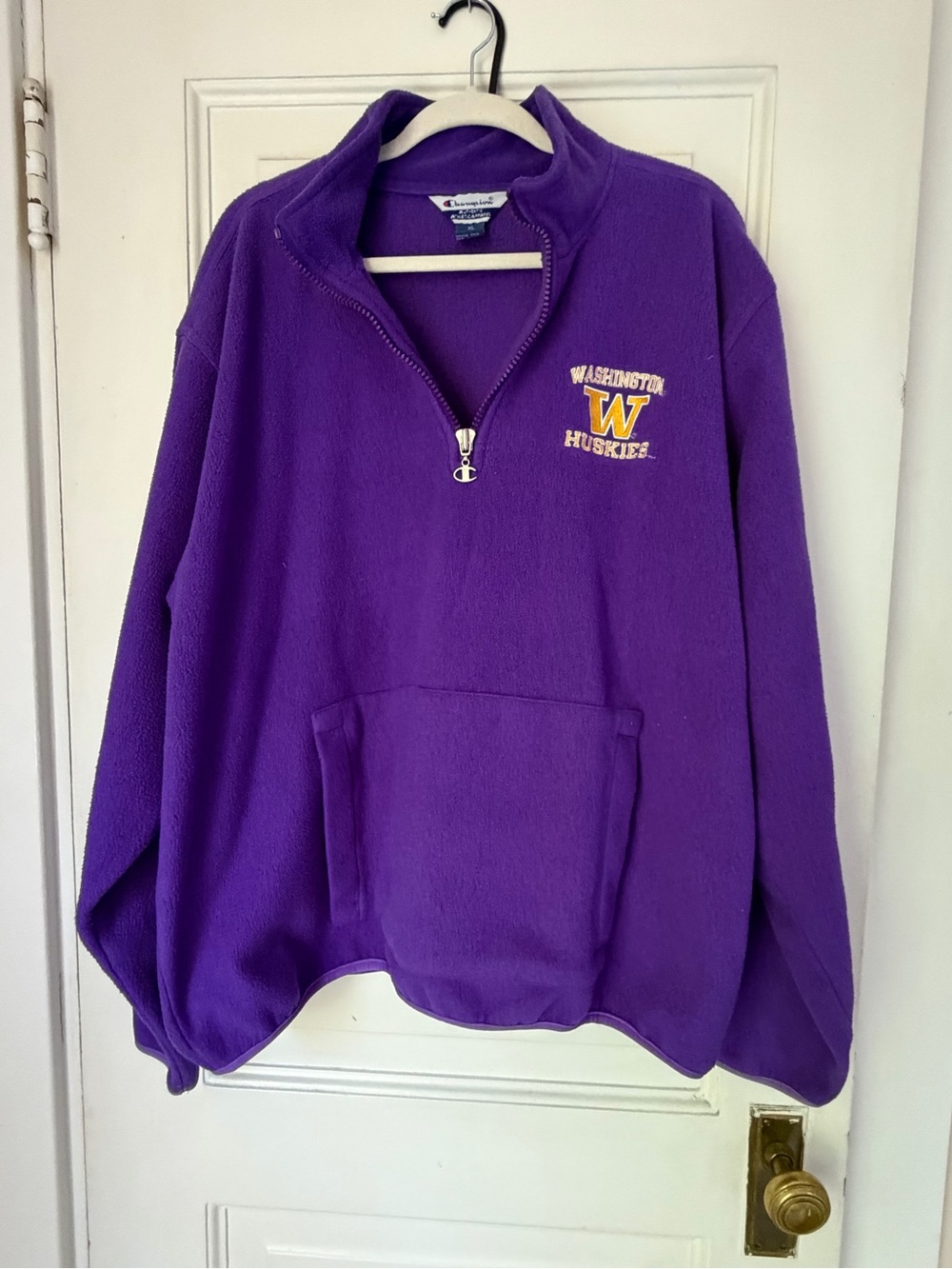 Vintage 90s Champion Purple Fleece Pullover with Branded Tag